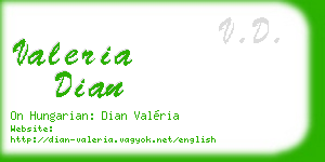 valeria dian business card