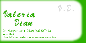 valeria dian business card